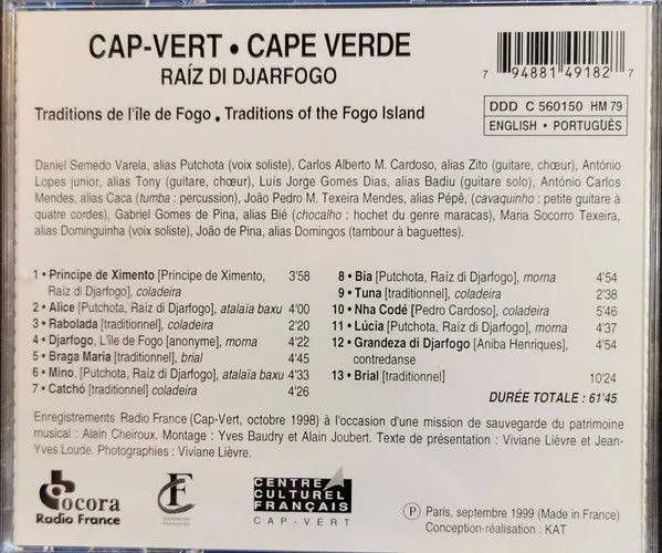 Raíz Di Djarfogo Cap-Vert CD slipcase brukt