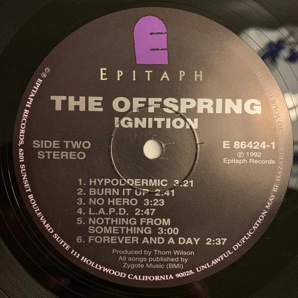 The Offspring Ignition LP brukt punk repress