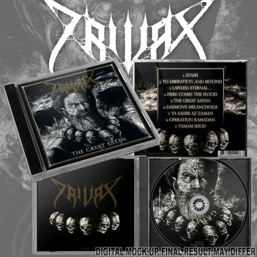 Trivax The Great Satan CD black metal jewelcase