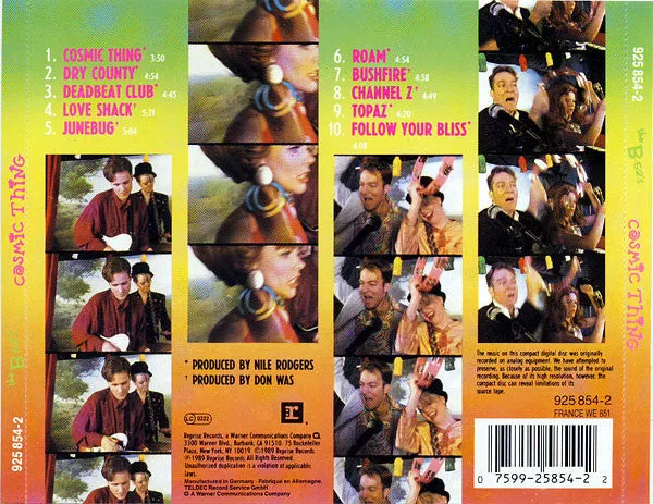 The B-52's Cosmic Thing CD album brukt poprock