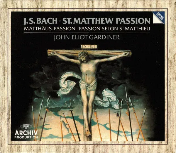 Bach Gardiner Matteuspasjonen 3xCD boks brukt barokk