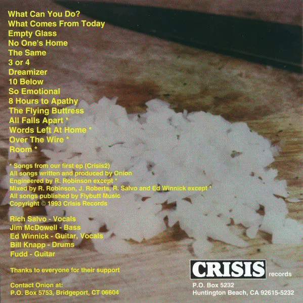 Onion Faster CD album alternativ rock