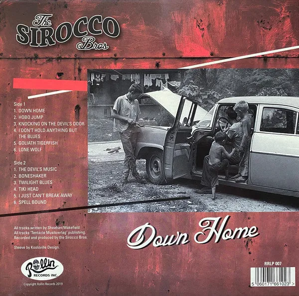 Sirocco Bros Down Home LP brukt grønn rockabilly