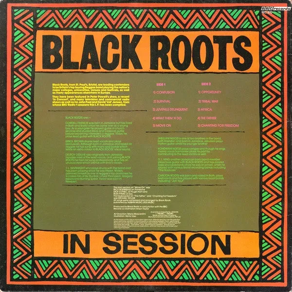 Black Roots In Session LP vinylplate brukt roots reggae