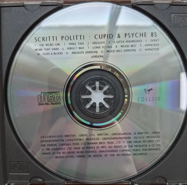 Scritti Politti Cupid & Psyche 85 CD brukt synth-pop