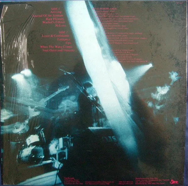 The Blue Aeroplanes Tolerance LP vinyl brukt 1986-utgave
