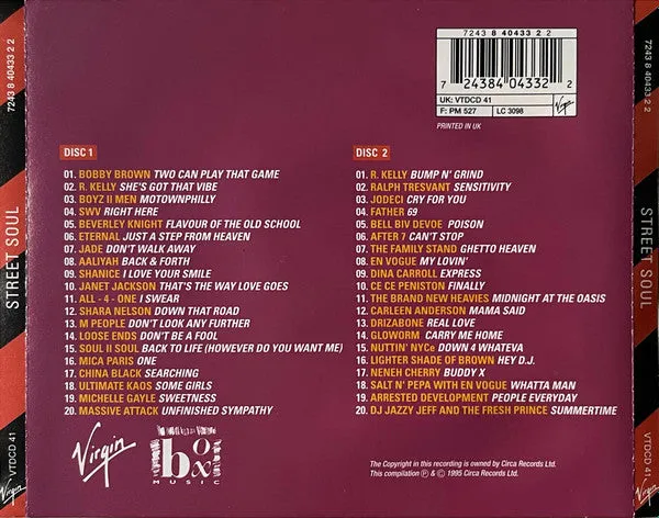 Various Street Soul 2xCD samling brukt R&B soul