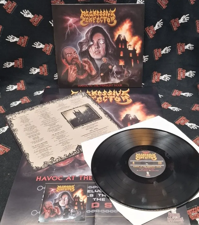 Aggressive Perfector Havoc At The Midnight Hour LP svart vinyl repress
