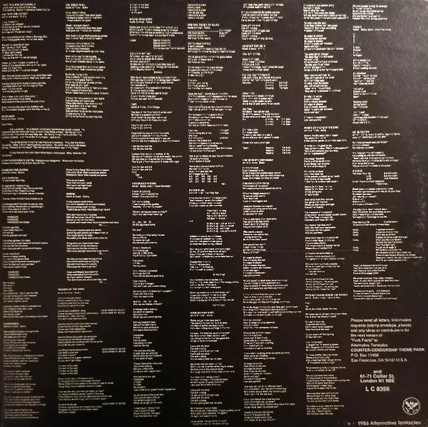 Dead Kennedys Bedtime For Democracy vinyl LP brukt gatefold