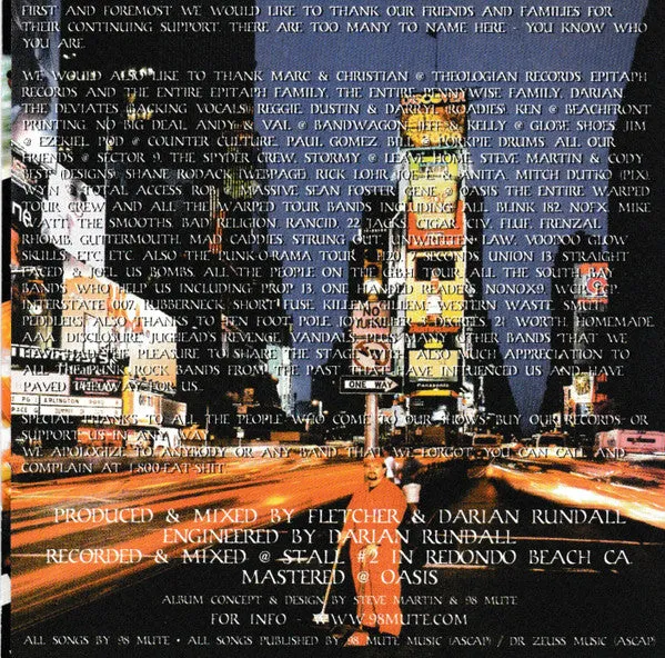 98 Mute Slow Motion Riot CD brukt punk-album