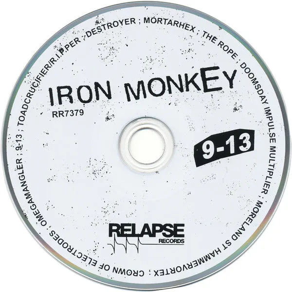 Iron Monkey 9-13 CD brukt sludge metal 2017