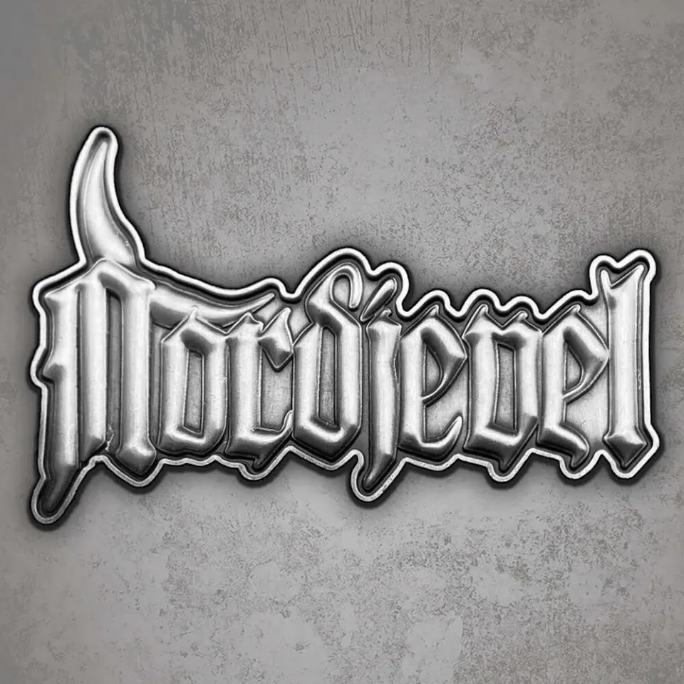 Nordjevel Logo pin metallmerke black metal