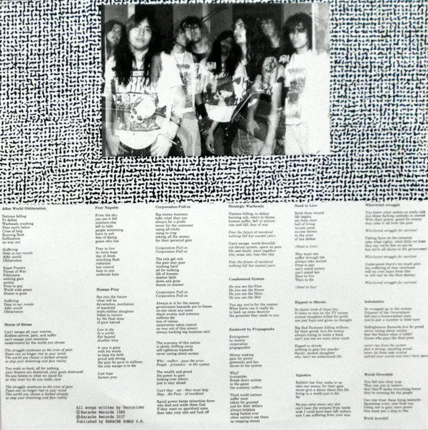 Terrorizer World Downfall LP reissue svart vinyl