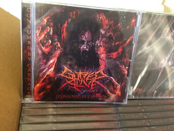 Gutted Alive Consumed By Carnage CD brukt death metal