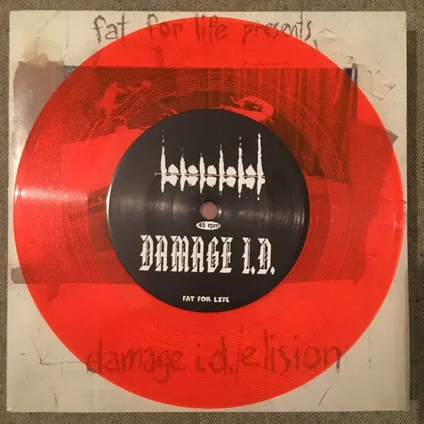 Elision Damage I.D. Split 7" vinyl brukt rosa