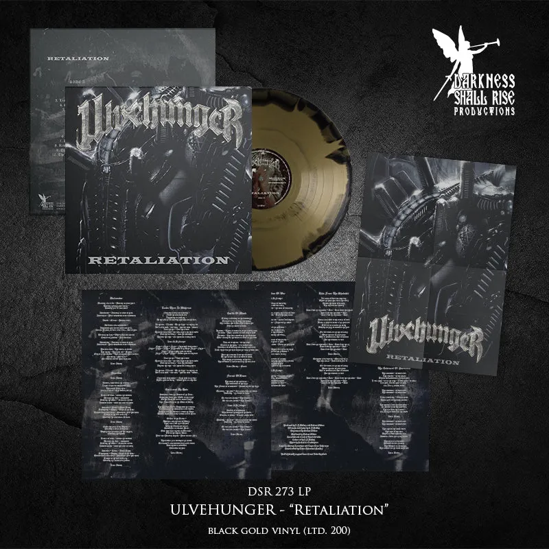 Ulvehunger Retaliation LP gull/svart vinyl