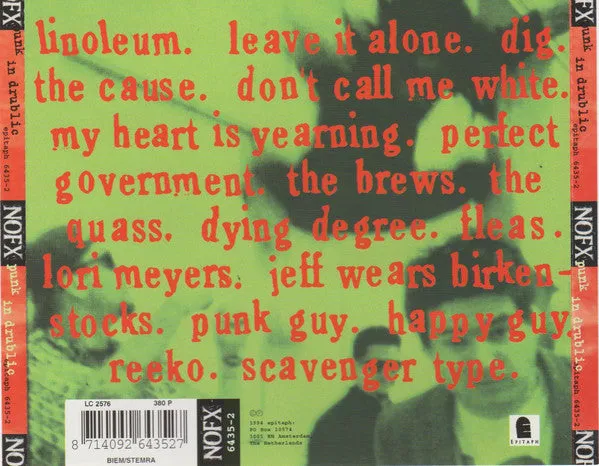 NOFX Punk In Drublic CD album brukt punk