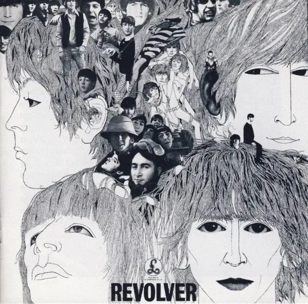 The Beatles Revolver CD album brukt psykedelisk
