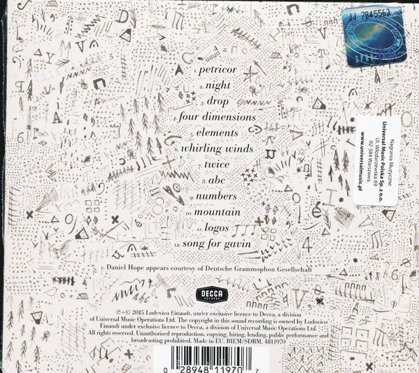 Ludovico Einaudi Elements CD brukt album modern classical
