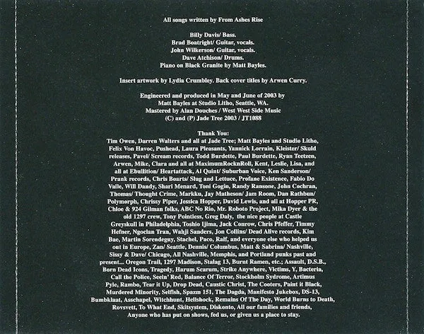 From Ashes Rise Nightmares CD brukt hardcore crust