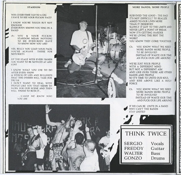 Think Twice Loyalty 7" EP brukt VG+ hardcore