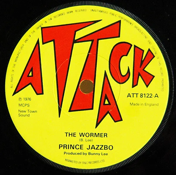 Prince Jazzbo The Wormer 7" singel vinyl brukt
