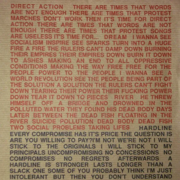 Seein' Red RED 001 7" hvit label brukt hardcore
