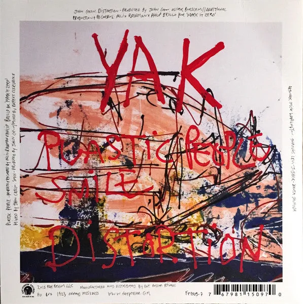 Yak Plastic People 7" singel indie rock brukt