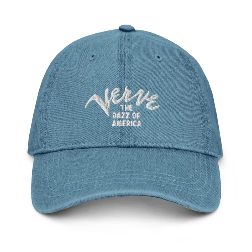 Verve Jazz of America denim caps blå bomull