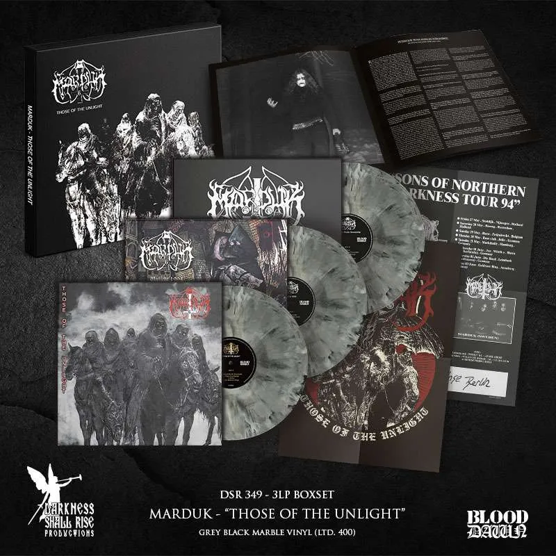 Marduk Those of the Unlight 3LP vinylboks marble black metal