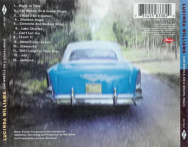 Lucinda Williams Car Wheels On A Gravel Road HDCD CD brukt VG