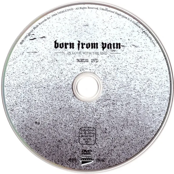 Born From Pain In Love With The End CD+DVD brukt hardcore