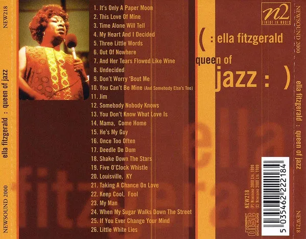 Ella Fitzgerald Queen Of Jazz CD brukt samling swing