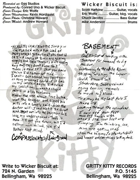 Wicker Biscuit Basement 7" singel brukt punk