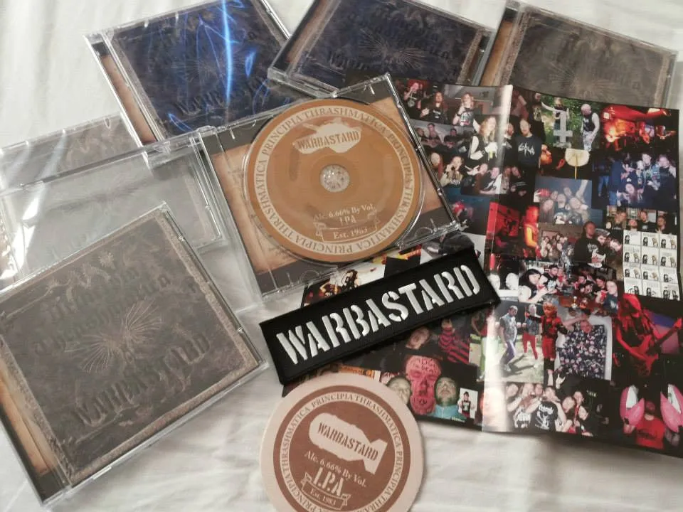 Warbastard Principia Thrashmatica CD patch ølbrikke