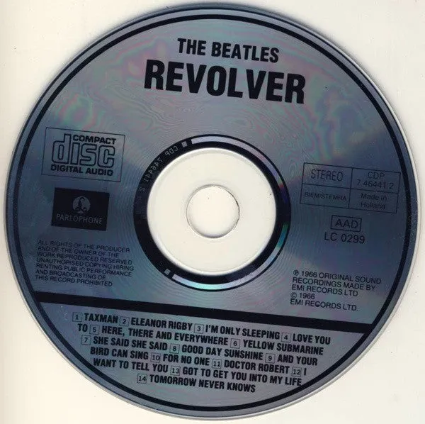 The Beatles Revolver CD album brukt psykedelisk