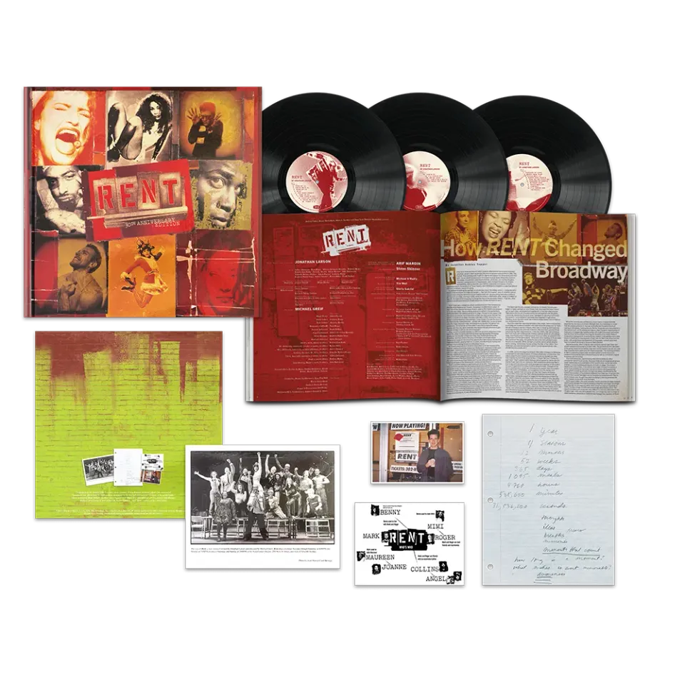 Rent Original Broadway Cast 30th Anniversary 3LP vinyl