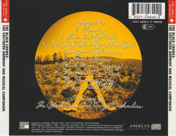 Black Crowes Southern Harmony CD brukt reissue