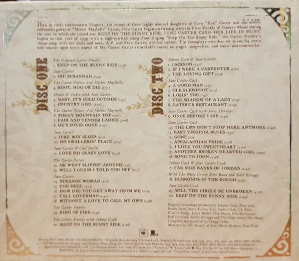 June Carter Cash Keep On Sunny Side 2xCD brukt country