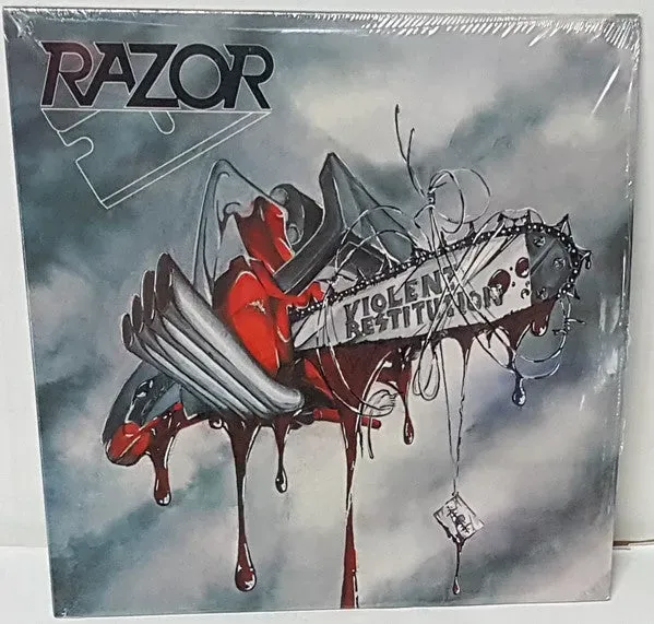 Razor Violent Restitution LP sølv vinyl thrash