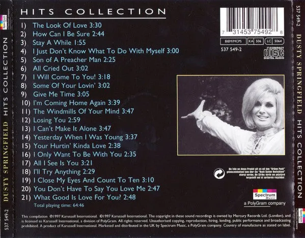 Dusty Springfield Hits Collection CD brukt