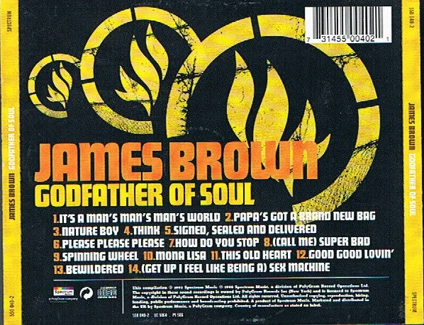 James Brown Godfather Of Soul CD brukt samling