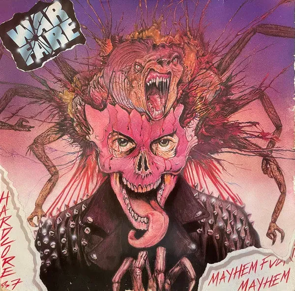 Warfare Mayhem Fuckin' Mayhem LP brukt VG+ speed metal