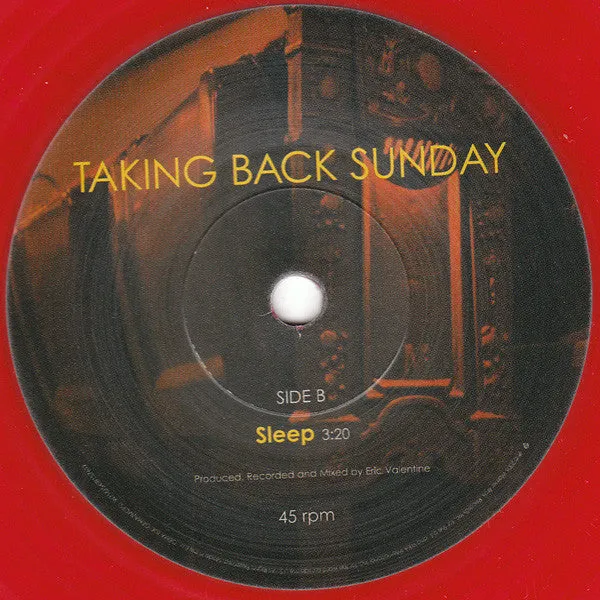 Taking Back Sunday MakeDamnSure 7" singel rød brukt