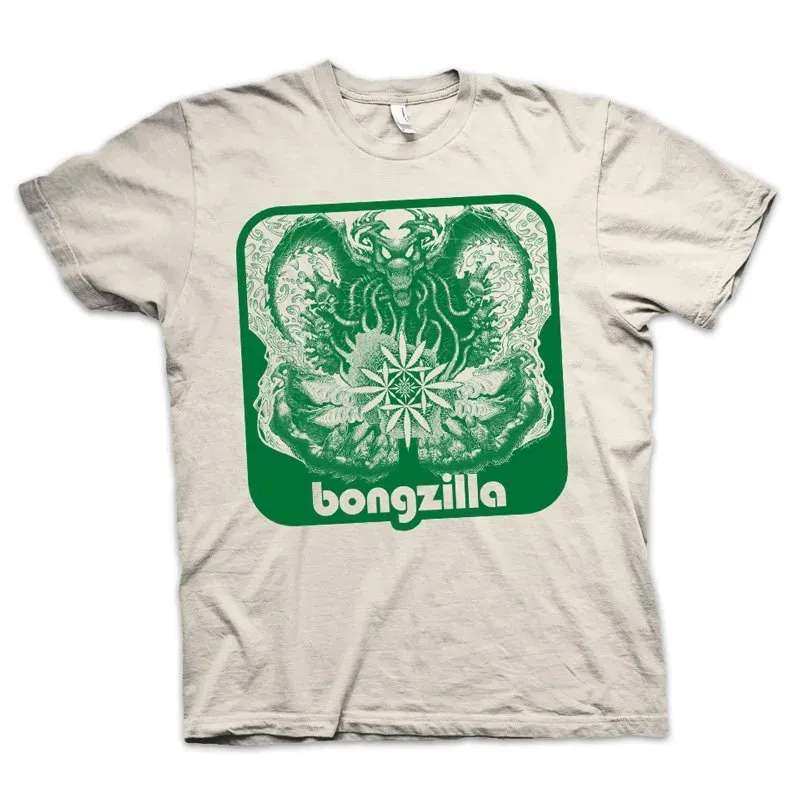 Bongzilla #03 t-skjorte natural/green bomull