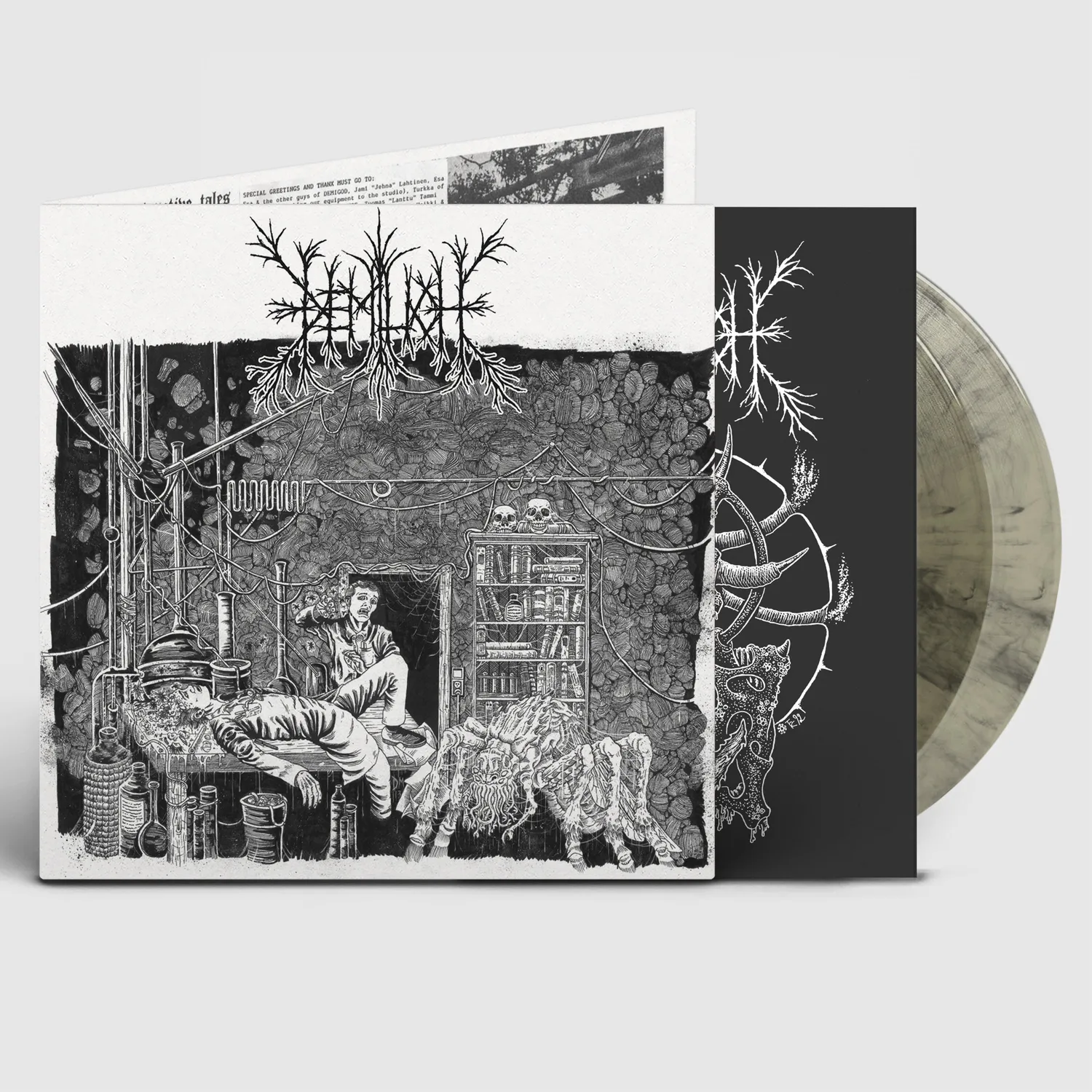 Demilich Em9t2ness Of Van2s1ing 2LP smoke vinyl booklet