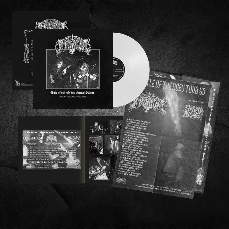 Immortal Live in Darkness 1993-1995 LP hvit vinyl