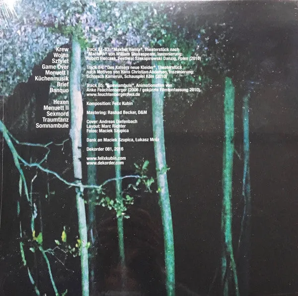 Felix Kubin II Music For Film And Theatre LP brukt