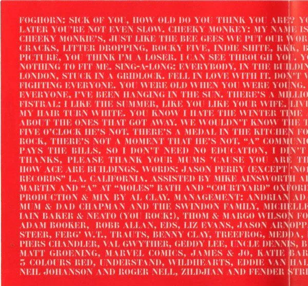 A How Ace Are Buildings CD brukt album