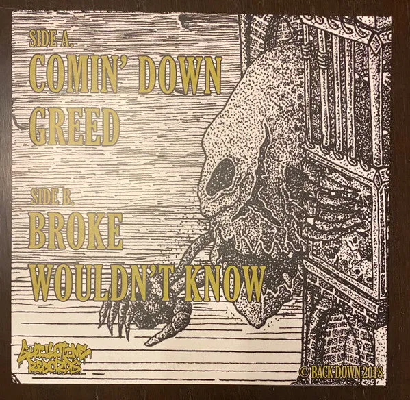 Back Down Sinner 10" vinyl svart brukt